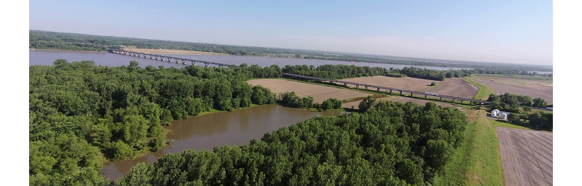 Madison County I 270 Over the Mississippi River